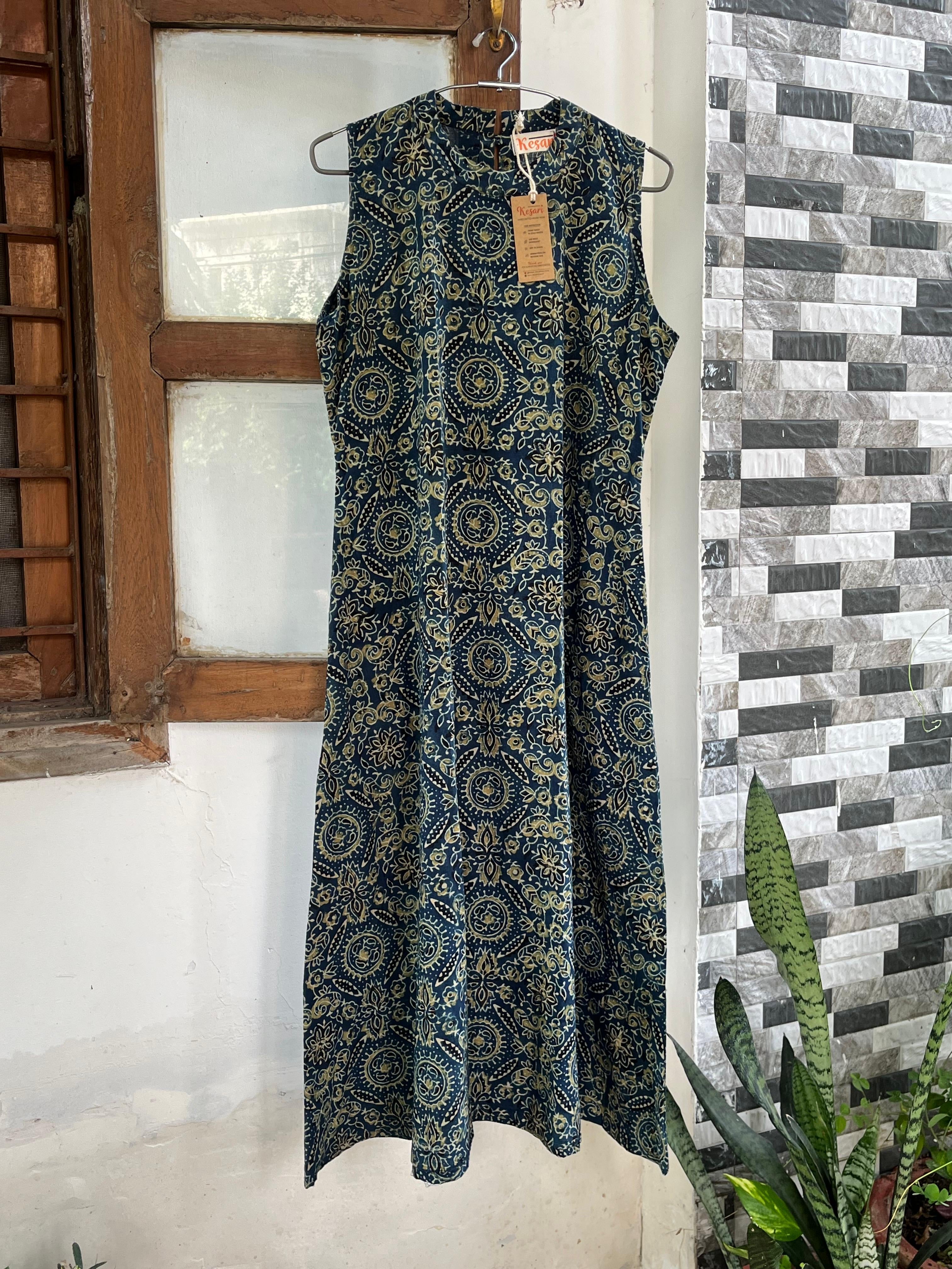 Pure Cotton Ajrak Dress