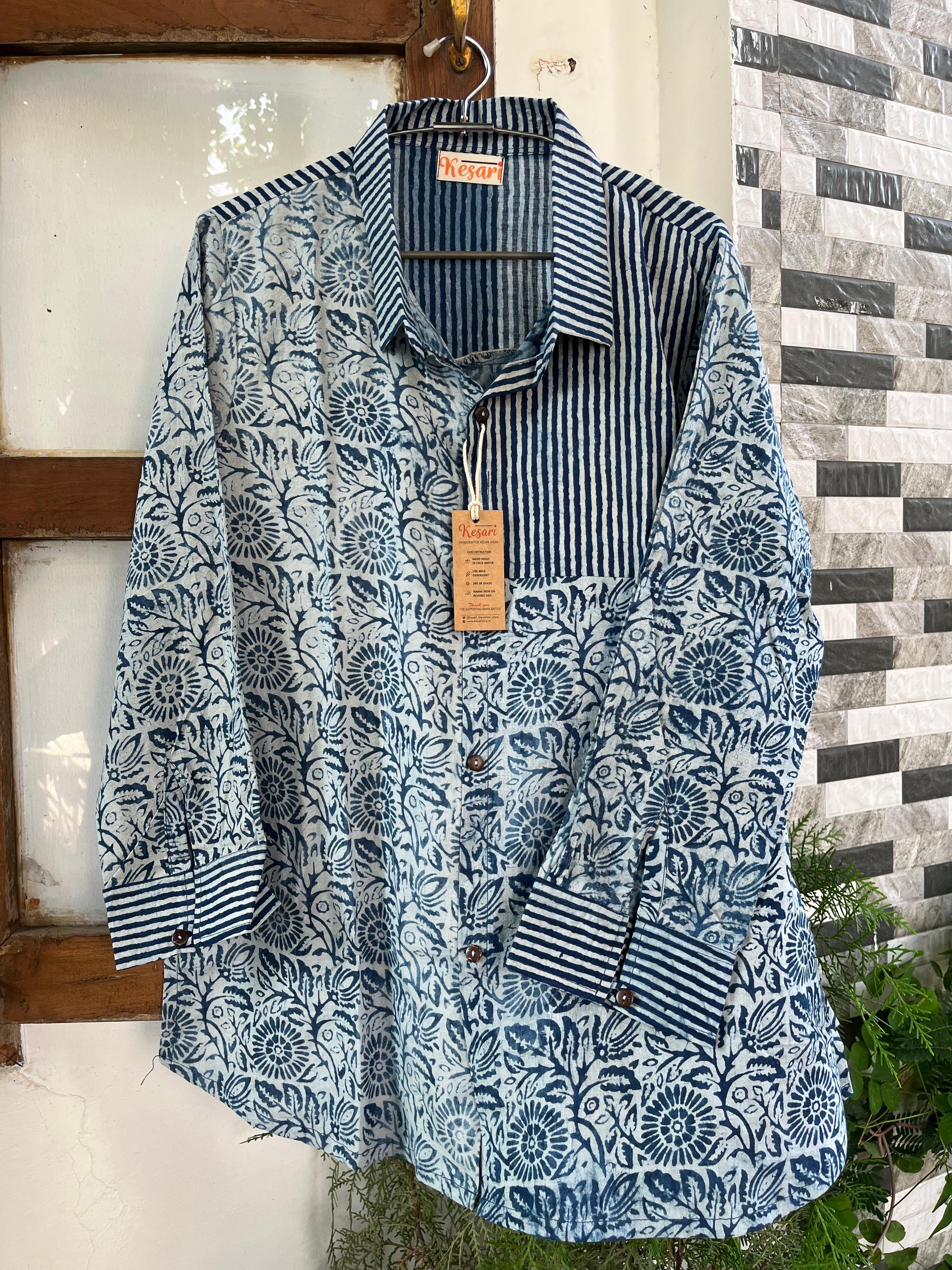 Pure Cotton Indigo Shirt