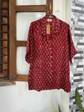 Pure Modal Silk Ajrak Shirt