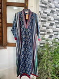 Pure Cotton Floral & striped Dress